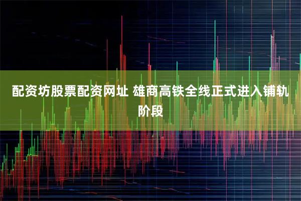配资坊股票配资网址 雄商高铁全线正式进入铺轨阶段